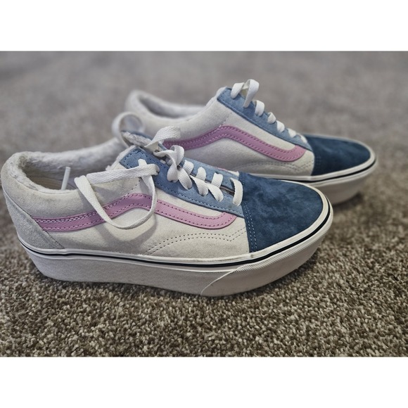 Vans - Women's Old Skool Stackform Pig Suede / Sherpa Multi Pastel 6MENS 7.5 Wo - Picture 4 of 8